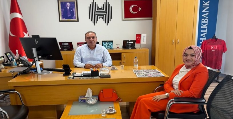 SAVAŞ, HALKBANK ERZURUM BÖLGE KOORDİNATÖRÜ AYYILDIZ'I ZİYARET ETTİ