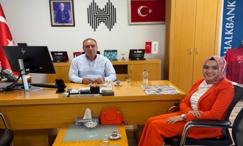 SAVAŞ, HALKBANK ERZURUM BÖLGE KOORDİNATÖRÜ AYYILDIZ'I ZİYARET ETTİ